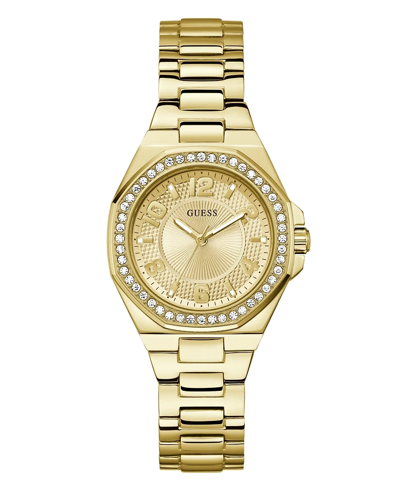 Guess Women's Analog Gold Tone Stainless Steel Watch, 34mm