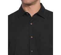 Cubavera Men's Palm Print Short-Sleeve Button-Down Shirt