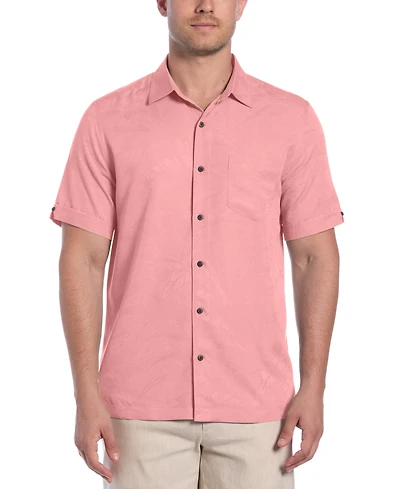 Cubavera Men's Palm Print Short-Sleeve Button-Down Shirt