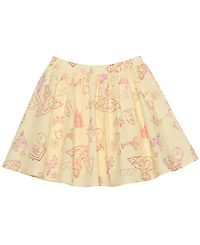 Disney Toddler and Little Girls 2-Piece Belle's Day Short Sleeve Top Skirt Set