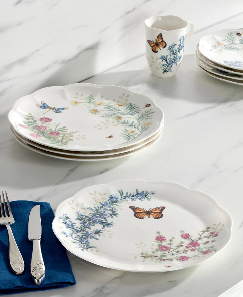 Lenox Butterfly Meadow Herbs Mugs, Set of 4