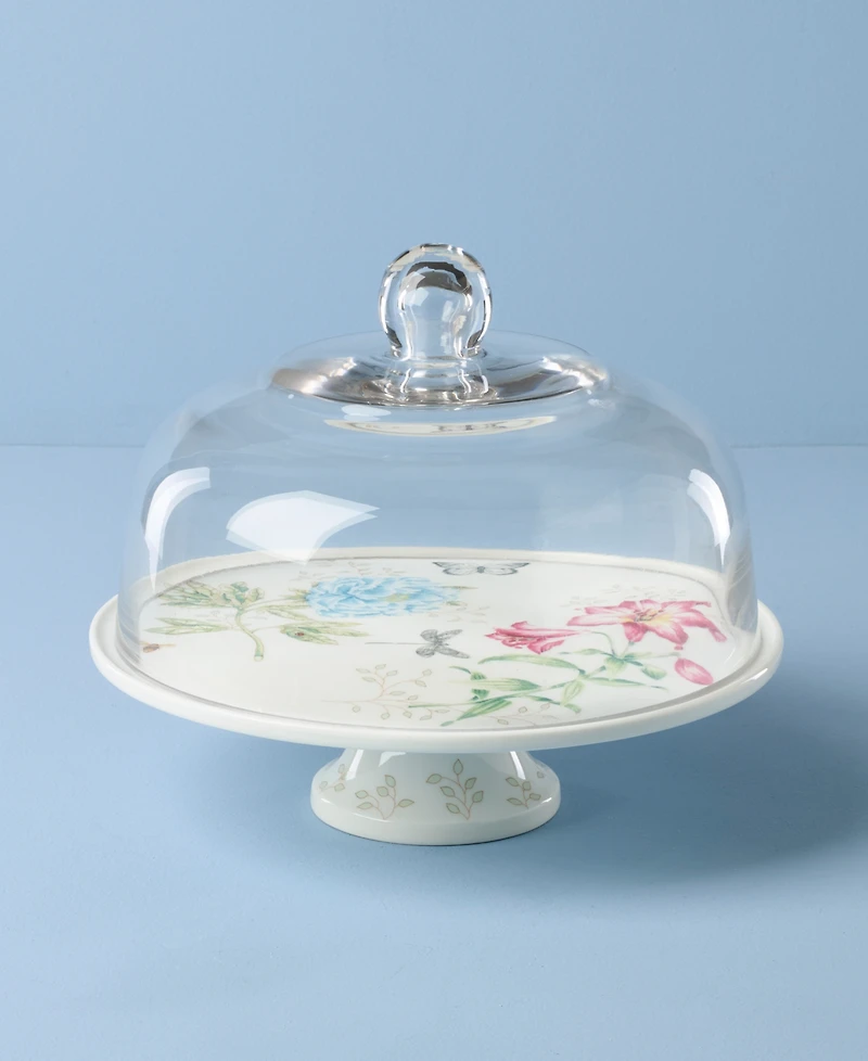 Lenox Butterfly Meadow Cake Plate, 25th Anniversary
