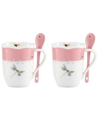 Lenox Butterfly Meadow Mug with Spoon, Set of 8, Exclusively at Macy's
