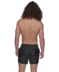 Karl Lagerfeld Paris Men's Euro Volley Jacquard 5" Swimsuit