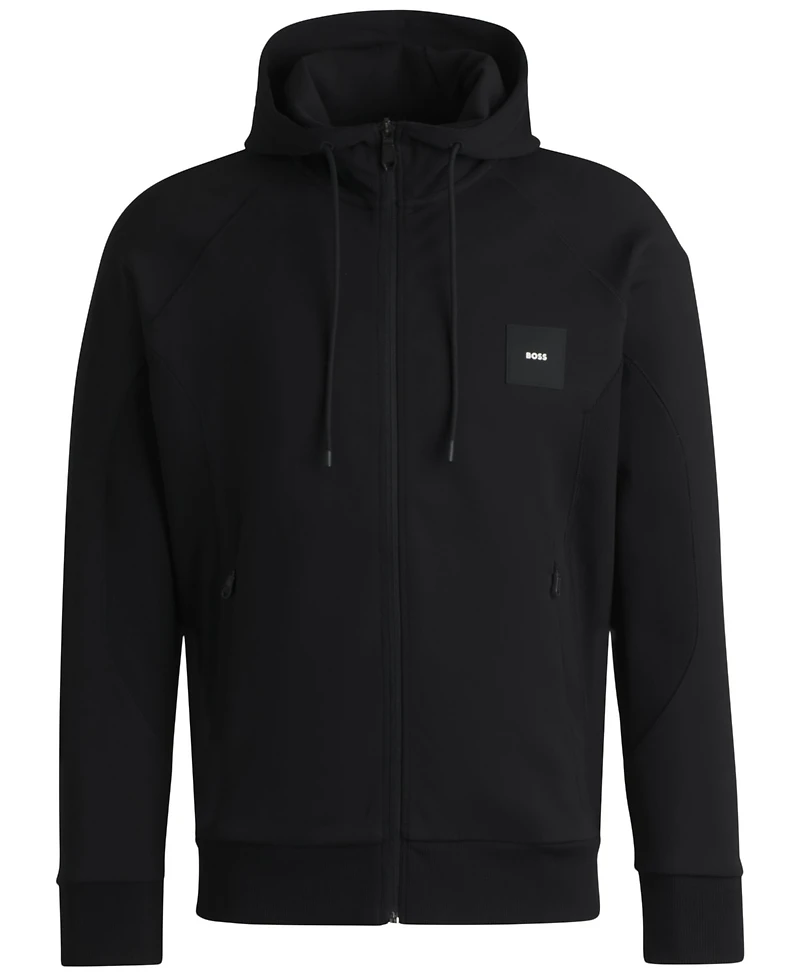 Boss by Hugo Men's Cotton-Blend Zip-Up Hoodie