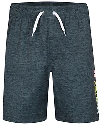 Hurley Big Boys Printed Heathered Pull-On Swim Trunks