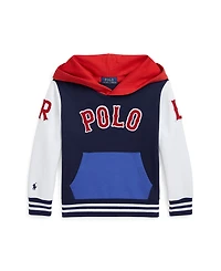 Polo Ralph Lauren Little Boys Baseball Logo Double Knit Hoodie