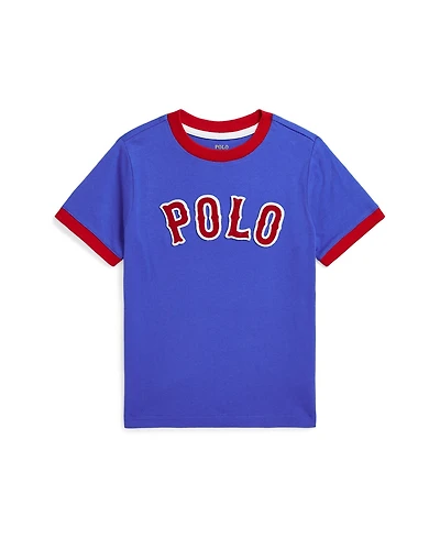 Polo Ralph Lauren Little Boys Baseball Logo Cotton Jersey T-Shirt