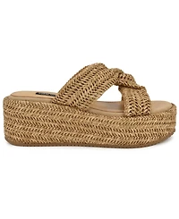 Nine West Women's Cerry Woven Platform Wedge Sandals