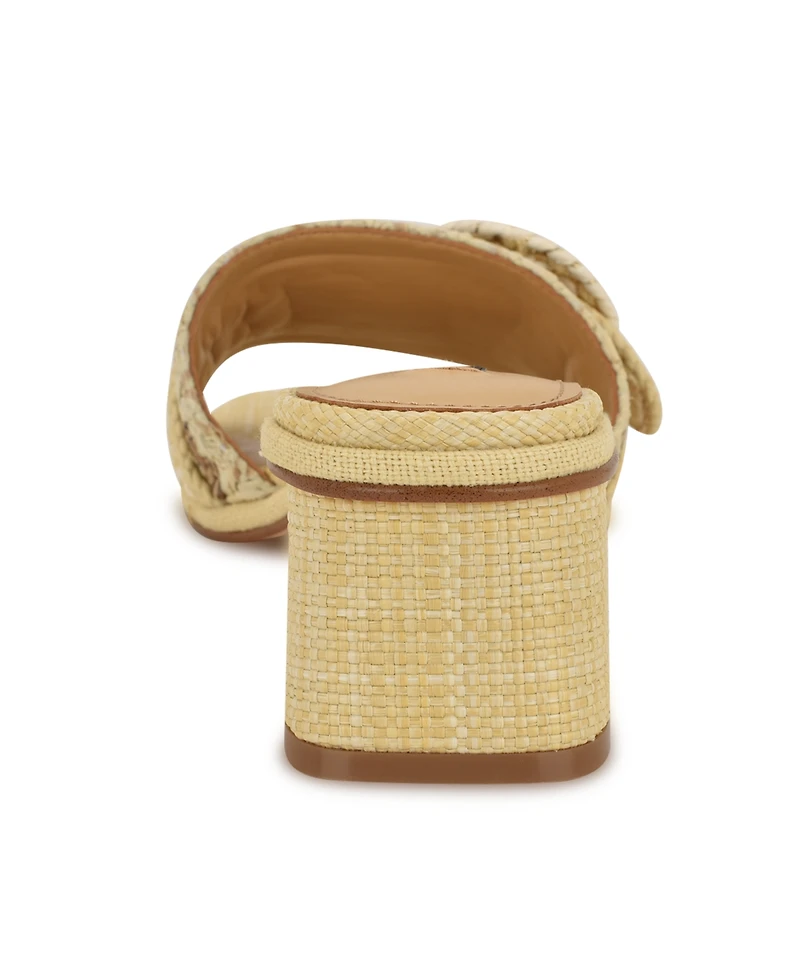 Nine West Women's Ending Woven Block Heel Sandals