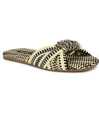 Nine West Women's Lalta Knotted Flat Slide Sandals