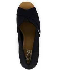 Toms Women's Slip On Wedge Sandals