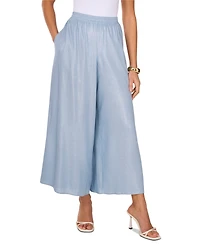 Vince Camuto Women's Shimmer Mid-Rise Wide-Leg Pants
