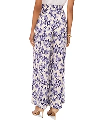 Vince Camuto Women's Floral Mid-Rise Wide-Leg Pants