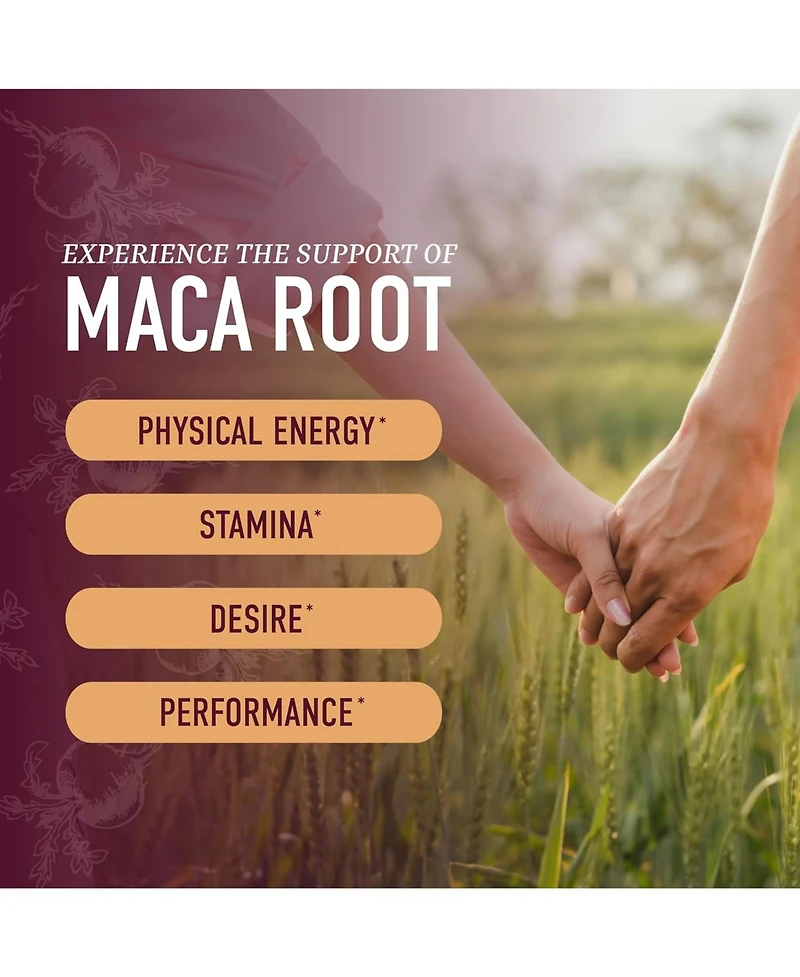 Maca Root Gummies with Natural Peach Flavors, Hormone Balance for Women and Men, SMNutrition, 60ct