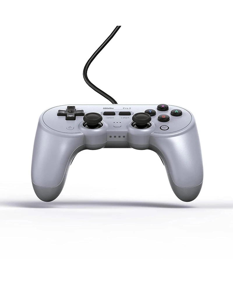 8BitDo Pro 2 Wired Controller for Switch, Windows, Steam Deck & Raspberry Pi - Gray