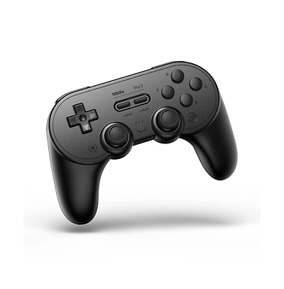 8BitDo Pro 2 Bluetooth Wireless Controller for Switch, Pc, Android, Steam Deck, Apple - Black