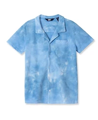 Lands' End Boys Terry Knit Button Down Shirt