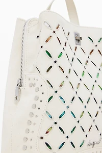 Desigual Women's Medium backpack with perforations and studs
