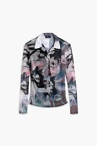 Desigual Women's Buttoned tulle T-shirt