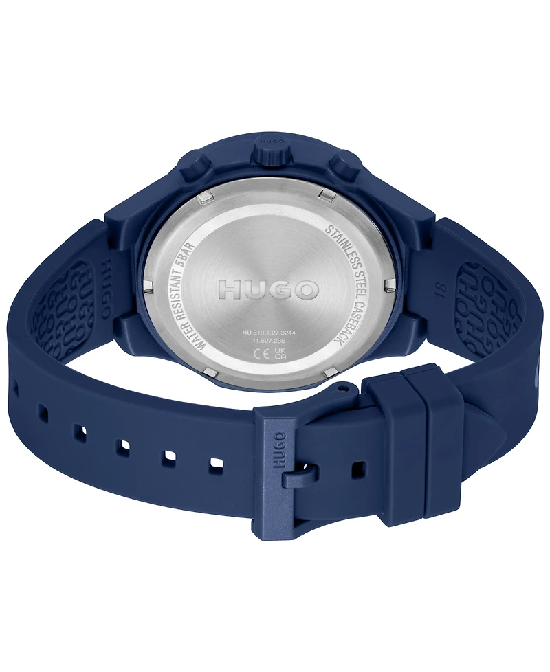 Hugo Boss Men's Lit Multi Quartz Multifunction Silicone Watch
