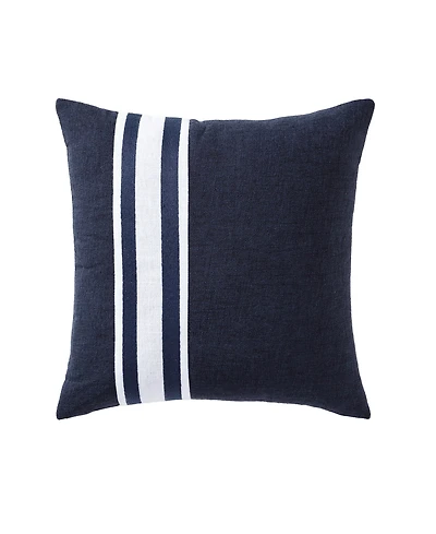 Nautica Sailor Harbor Embroidered Square Pillow, 20" X 20"