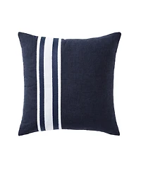Nautica Sailor Harbor Embroidered Square Pillow, 20" X 20"