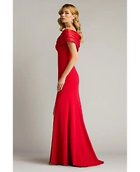 Tadashi Shoji Dalton Two-Tone Off-Shoulder Gown