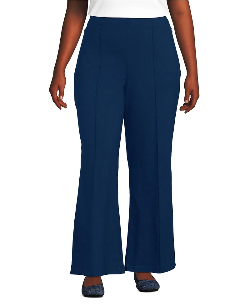 Lands' End Plus Starfish High Rise Palazzo Pants