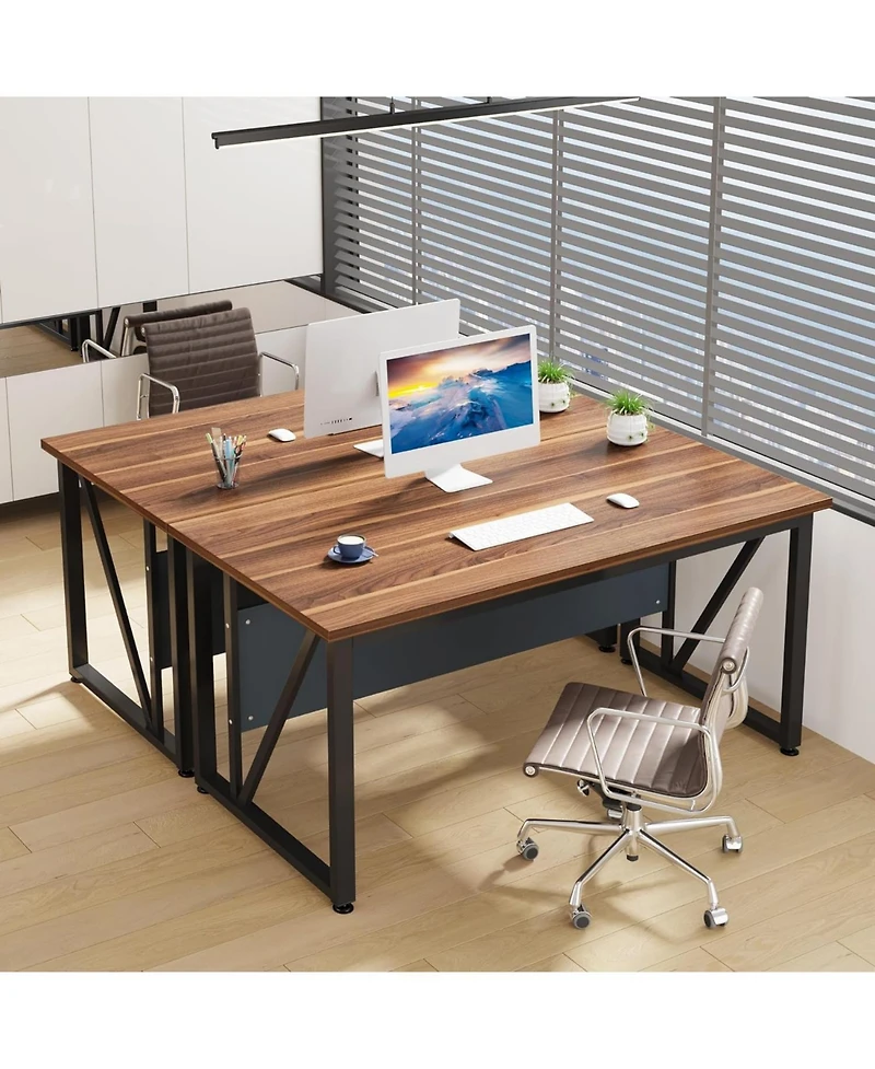 Tribesigns 55 inches Simple Computer Desk,Modern Home Office Desk Writing Table for Workstation