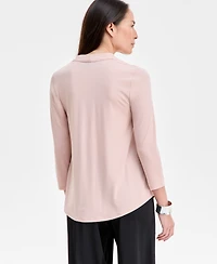 Jm Collection Petite Solid Top, Created for Macy's