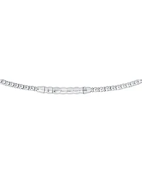 Diamond Half Bezel Flexible Bangle Bracelet (1/2 ct. t.w.) in 10k White Gold