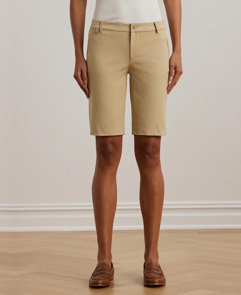 Lauren Ralph Twill Stretch Bermuda Shorts