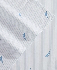 Nautica Printed 200-Thread Count Cotton Percale -Pc. Sheet Set