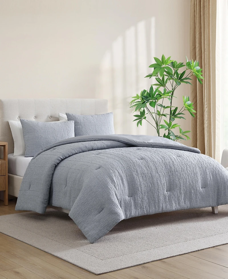 Nautica Nautical Stitch Chambray -Pc. Comforter Set