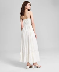 And Now This Women's Lace-Inset Fit & Flare Maxi Dress, Exclusively at Macy's