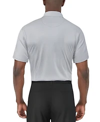Pga Tour Men's Short Sleeve Micro Geo Print Polo Shirt