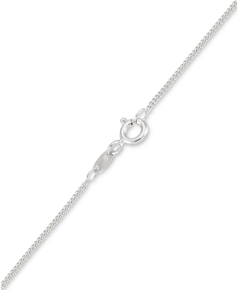 Marcasite & Crystal Interlocking Hearts 18" Pendant Necklace in Sterling Silver