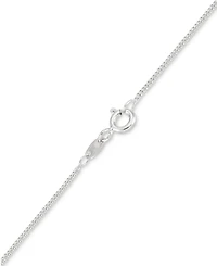Marcasite & Crystal Interlocking Hearts 18" Pendant Necklace in Sterling Silver