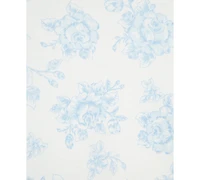 Little Me Baby Girls Blue Roses Cotton Gown & Hat, 2 Piece Set