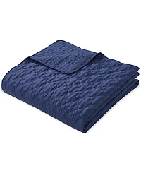 Seventh Studio Leaf Solid Pinsonic Microfiber -Pc. Quilt Set