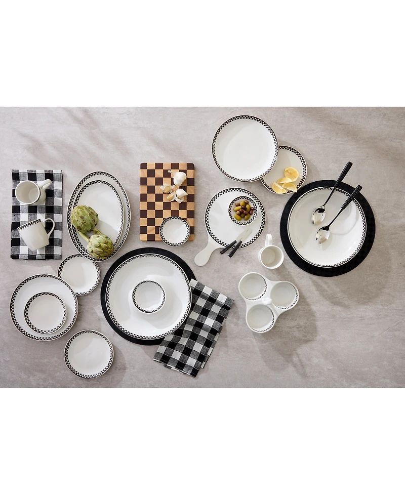 MacKenzie-Childs Courtly Check Everyday Chip & Dip Bowl