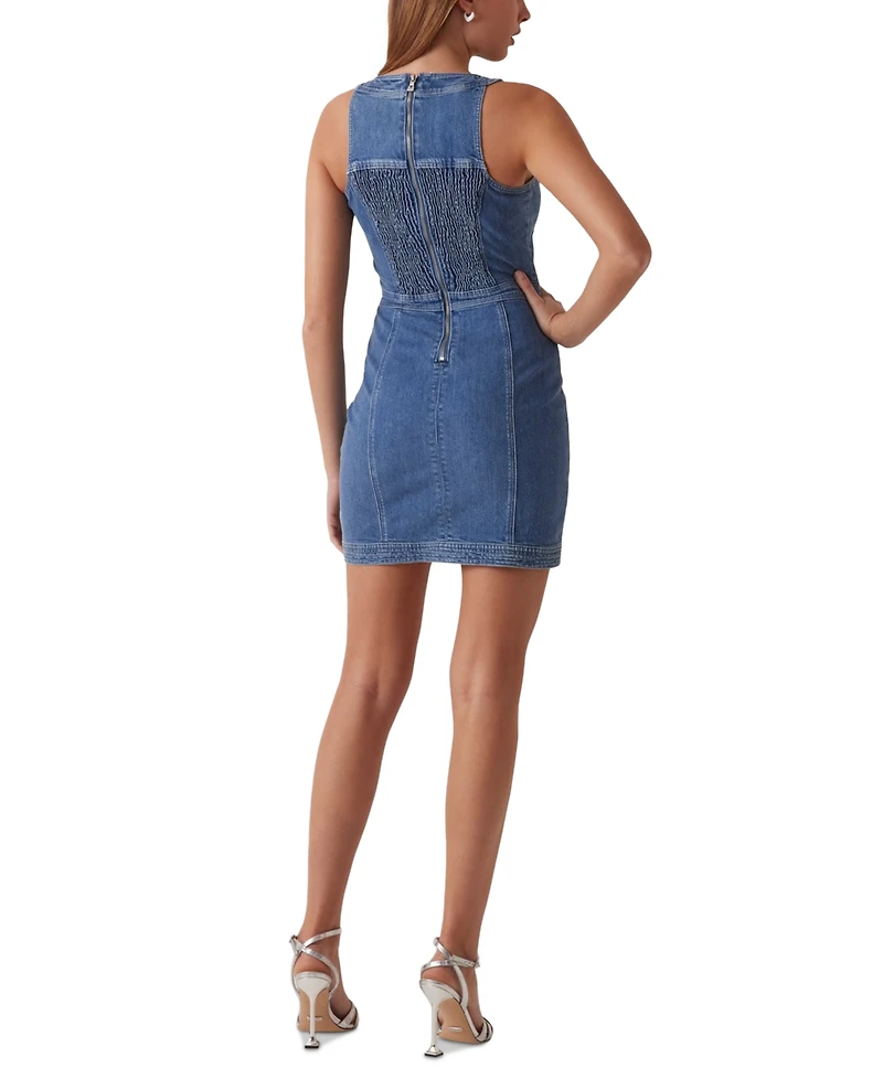 Guess Women's Denim Lace-Up Lisbeth Dress