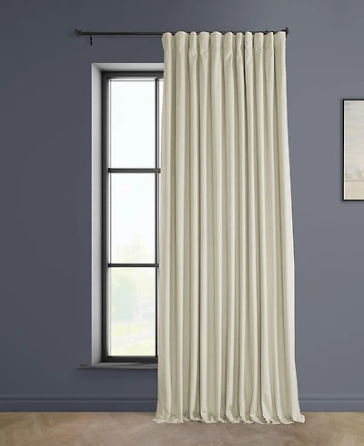 Half Price Drapes Extra Wide Heritage Plush Velvet Room Darkening Curtain