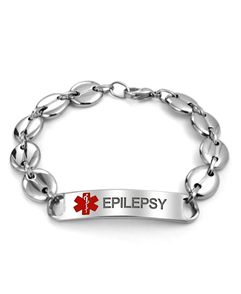 Bling Jewelry Epilepsy Mariner Medical Alert Id Bracelet 8.5in