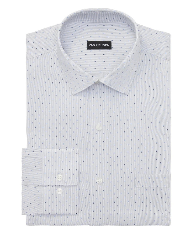 Van Heusen Men's Regular Fit Ultra Wrinkle Free Flex Collar Dress Shirt