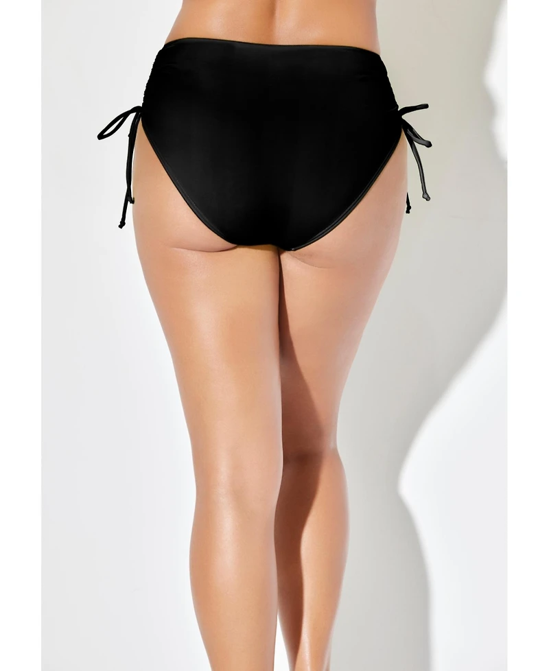 Swimsuits for All Women's Virtuoso Ruched Side Tie Bikini Bottom