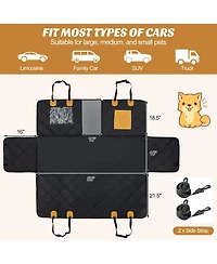 Dog Car Seat Cover Protector for Back Seat with Mesh Windows