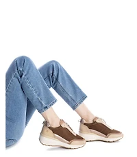 Carmela Collection Women's Leather Casual Sneakers By Xti