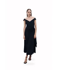Nocturne Women's Tie Detail Midi Dress